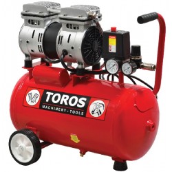 ΑΕΡΟΣΥΜΠΙΕΣΤΗΣ ΜΟΝΟΜΠΛΟΚ 24Lt 0.75Hp SILENT OILFREE TOROS 40145