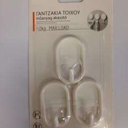 ΚΡΕΜΑΣΤΡΑΚΙΑ ΤΟΙΧΟΥ ΑΥΤΟΚΟΛΛΗΤΑ ΛΕΥΚΟ ΟΒΑΛ ΜΕ ΚΕΝΟ