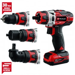 ΔΡΑΠΑΝΟΚΑΤΣΑΒΙΔΟ ΜΠΑΤΑΡΙΑΣ 12V EINHELL TE-CD 12/1 3X-Li (1x 2,0 Ah)  4513595