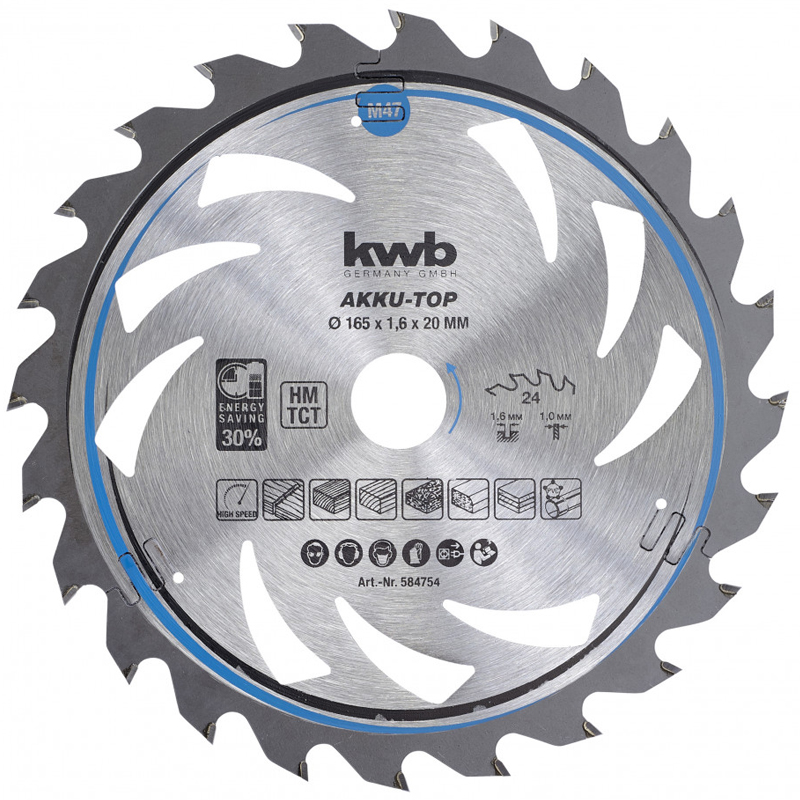 ΠΡΙΟΝΟΔΙΣΚΟΣ ΞΥΛΟΥ Φ190 KWB AKKU-TOP  49586654