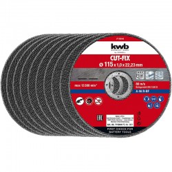 ΔΙΣΚΟΙ ΚΟΠΗΣ INOX-ΜΕΤΑΛΛΩΝ 115MM ΣΕΤ 10ΤΕΜ. KWB 49711944