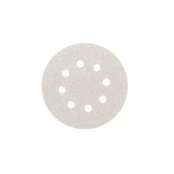 ΔΙΣΚΟΙ VELCRO ΛΕΥΚΟ ΞΗΡΑΣ ΤΡΙΒΗΣ 203mm ΜΕ 8 ΤΡΥΠΕΣ SMIRDEX - ΣΕΙΡΑ 510