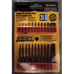 SET ΜΥΤΕΣ 24ΤΜΧ TORX ΜΕ ΤΡΥΠΑ