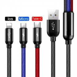 ΑΝΤΑΠΤΟΡΑΣ USB 3.1 ΣΕ  TYPE C - IOS - MICRO   1.2M  SDS-2040