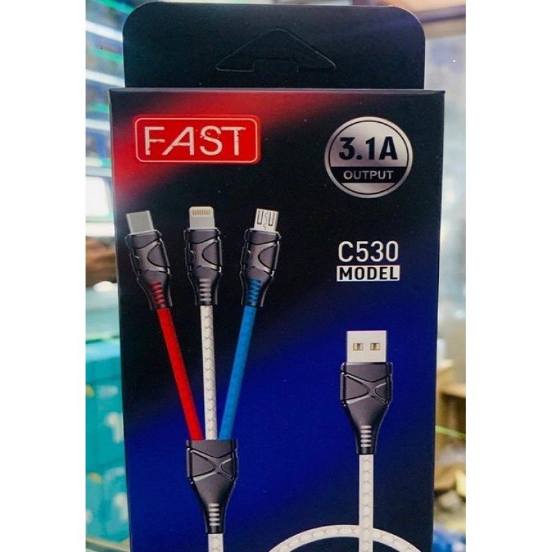 ΑΝΤΑΠΤΟΡΑΣ USB 3.1 ΣΕ  TYPE C - IOS - MICRO   1.2M  SDS-2040