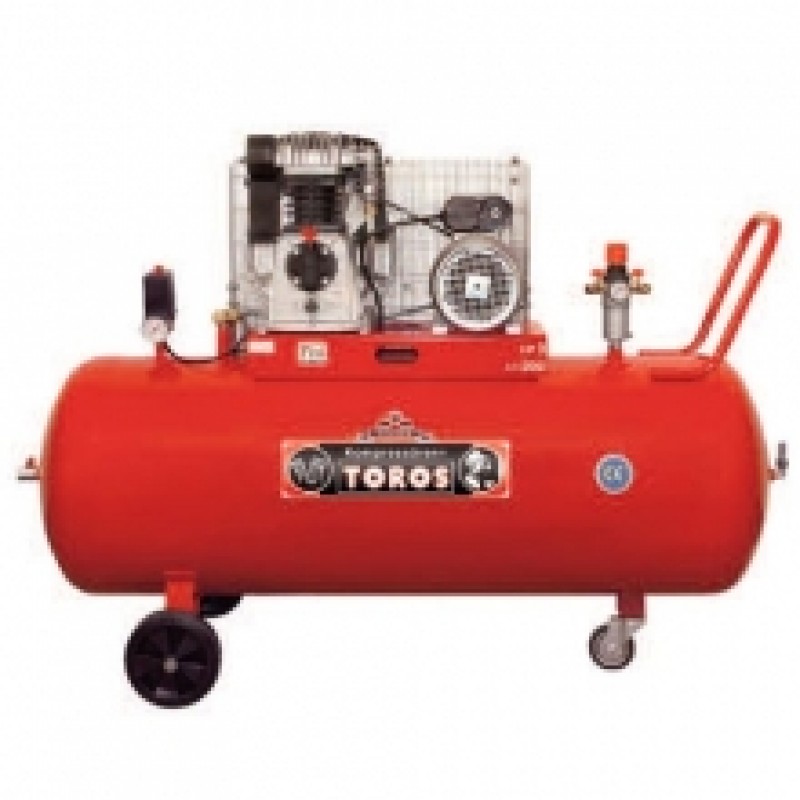 ΑΕΡΟΣΥΜΠΙΕΣΤΗΣ ΜΕ ΙΜΑΝΤΑ TOROS 300/7,5 300ltr. - 7,5Hp - 380V Red series