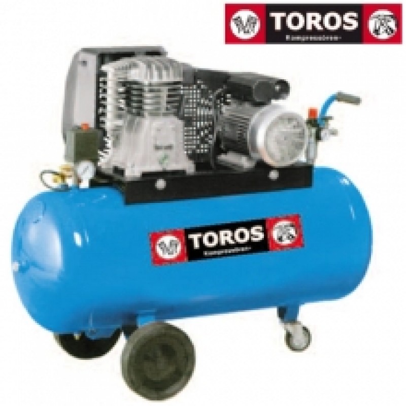 ΑΕΡΟΣΥΜΠΙΕΣΤΗΣ ΜΕ ΙΜΑΝΤΑ TOROS N2.8S-100C-3M 100lt -3HP 220V  Βlue series