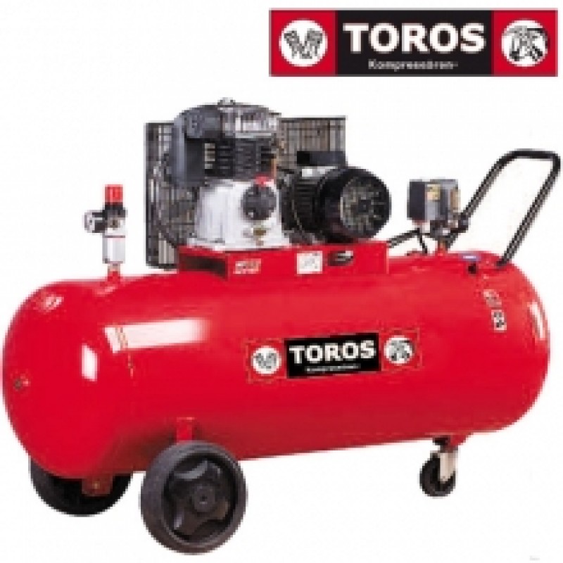 ΑΕΡΟΣΥΜΠΙΕΣΤΗΣ ΜΕ ΙΜΑΝΤΑ TOROS MK113-200-3M 200lt -3HP 220V Red series