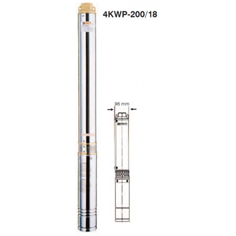 ΑΝΤΛΙΑ ΥΠΟΒΡΥΧΙΑ ΓΕΩΤΡΗΣΕΩΝ 4" KRAFT 4SDM4/18 - 2Hp
