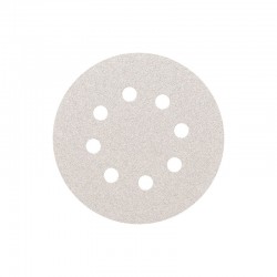 ΔΙΣΚΟΙ VELCRO ΛΕΥΚΟ ΞΗΡΑΣ ΤΡΙΒΗΣ 125mm 8 ΤΡΥΠΕΣ SMIRDEX - ΣΕΙΡΑ 510